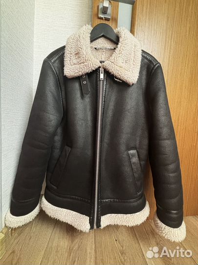 Мужская дублёнка Zara на осень-зиму 48 (M)