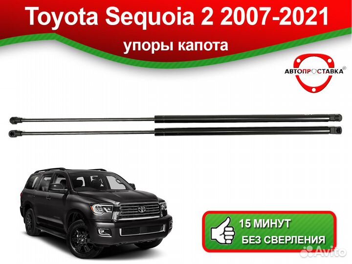 Упоры капота Toyota Sequoia 2, 2007-2021