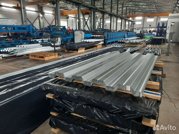 Профнастил оцинкованный окрашенный Н-75 0,65х750
