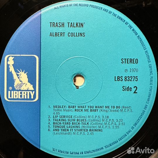 Albert Collins – Trash Talkin (Англия 1970г.)