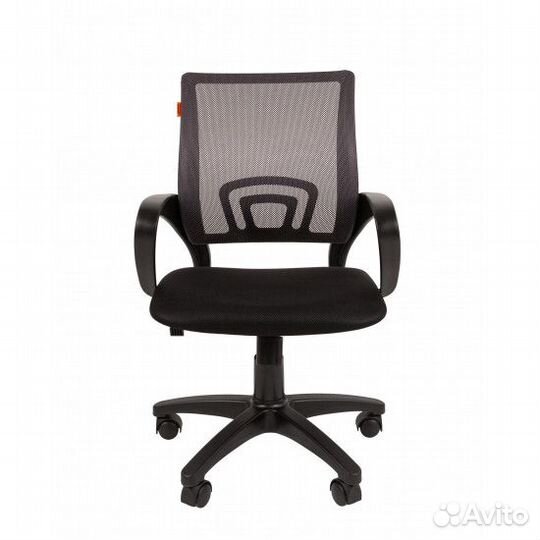 Кресло офисное CH-696 TW 04 спинка сетка серая, сидушка черная