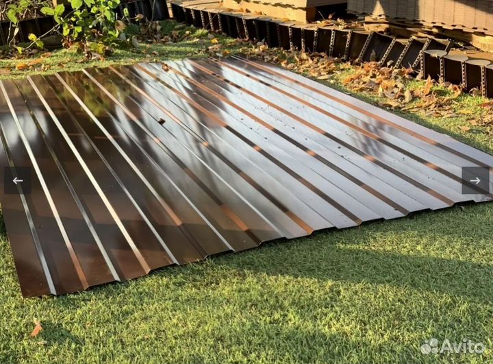 Профлист ребристый оцинкованный