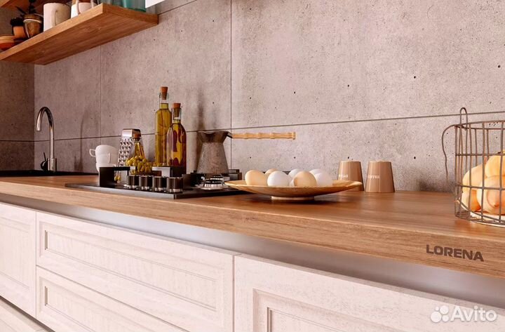 Кухня со встроенным шкафом на заказ