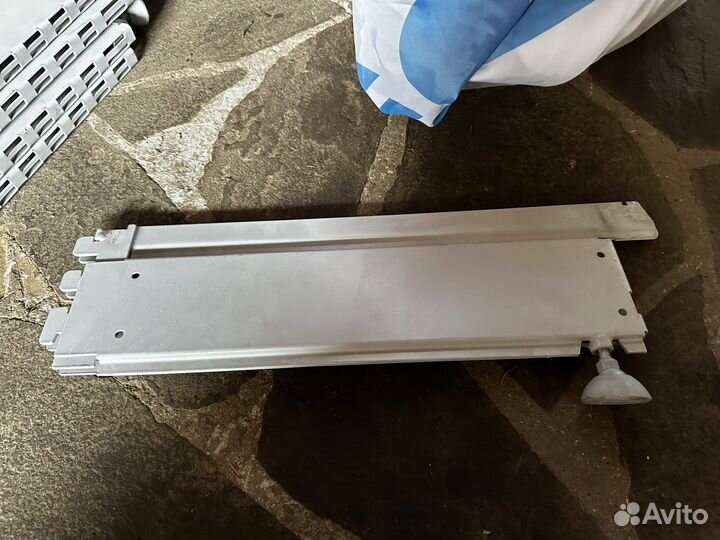 Боковина шарнирная опора стеллажа 20 шт серые