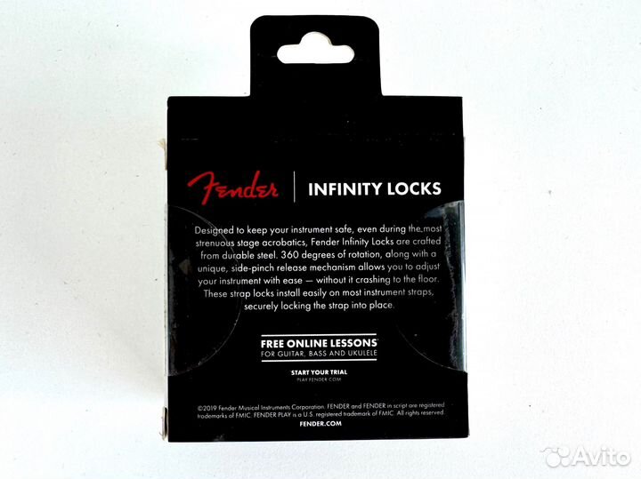 Стреплоки Fender Infinity Locks Red