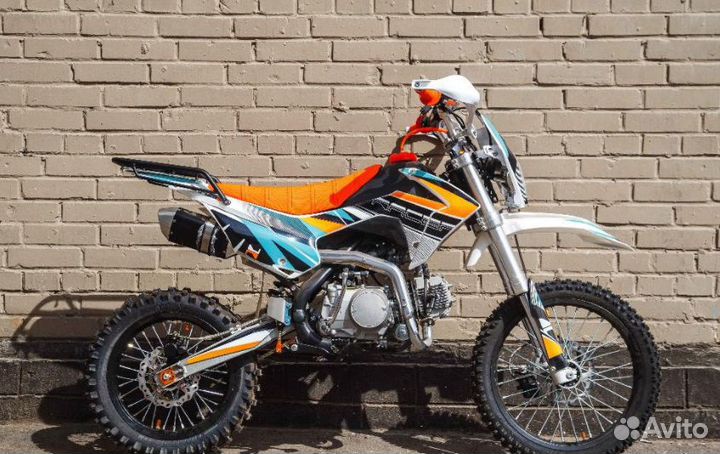 Мотоцикл racer RC-CRF140E оранжевый/зеленый