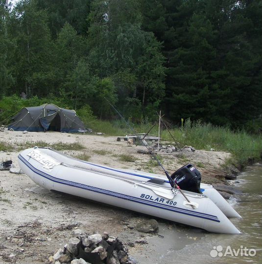 Продам лодку с двигателем
