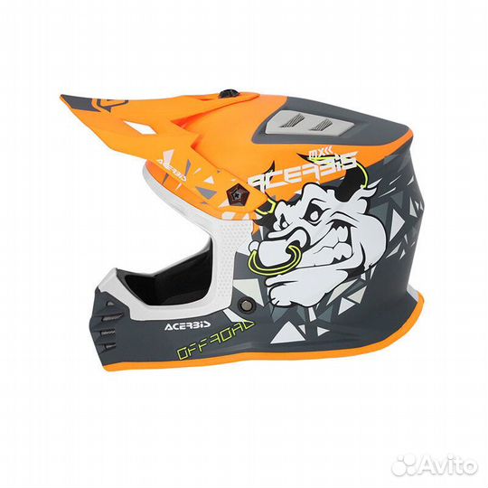 Acerbis Profile Junior Мотошлем Orange Grey Оранже