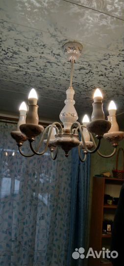 Люстра фарфоровая СССР