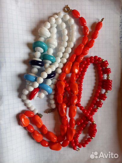 Бусы стекло