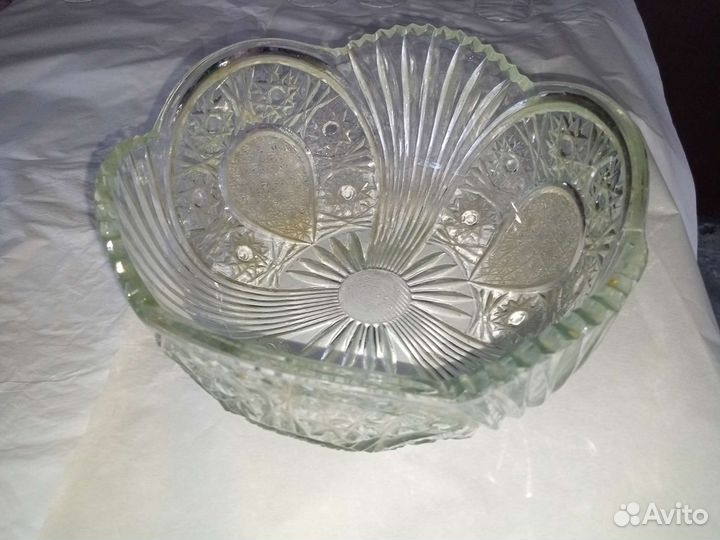 Хрустальные вазы для фруктов (салатницы)