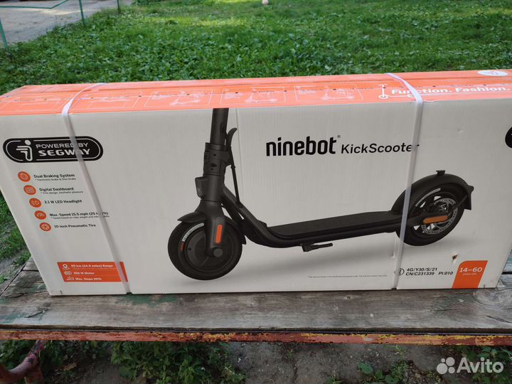 Электросамокат Ninebot KickScooter F40A новый