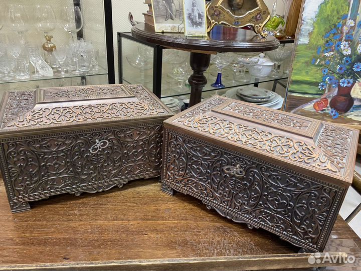 Шкатулка ларец СССР метал, винтаж