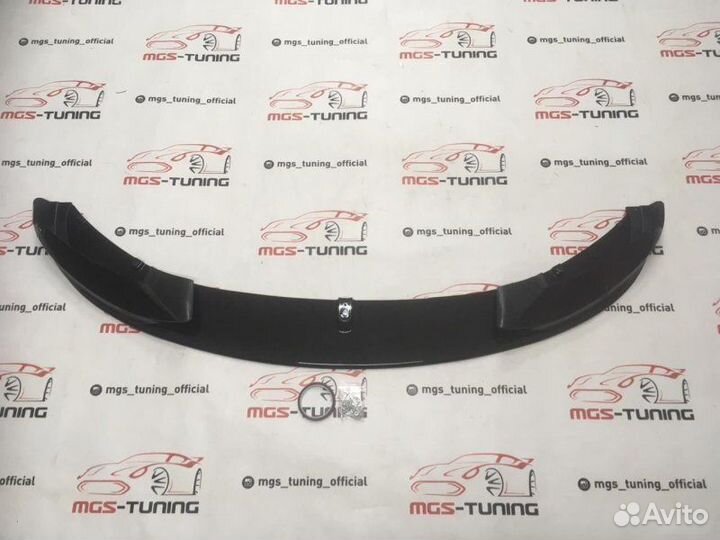 Губа BMW 4 series f32 M-Performance черный глянец