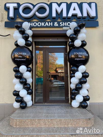 Оформление шарами по всему краю