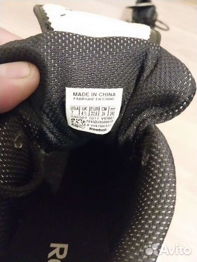 Бутсы reebok 37.5р