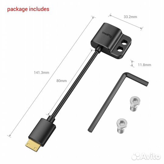 SmallRig 3020 Адаптер Hdmi mini (C to A) на клетку