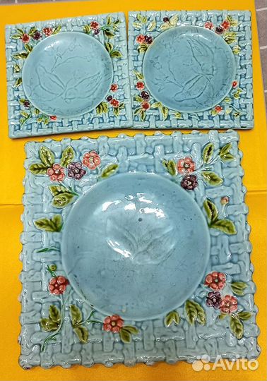 Набор тарелок,Кузнецов, Птички на ветке