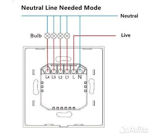 Выключатель 3 клавишный wifi умный дом