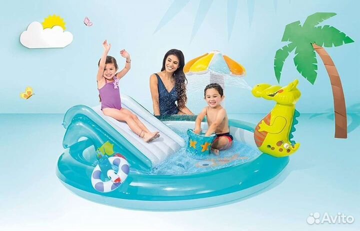 Детский бассейн 201*170*84 новый 