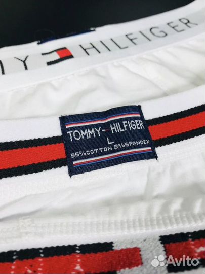 Трусы мужские tommy hilfiger белые хлопок арт.1011