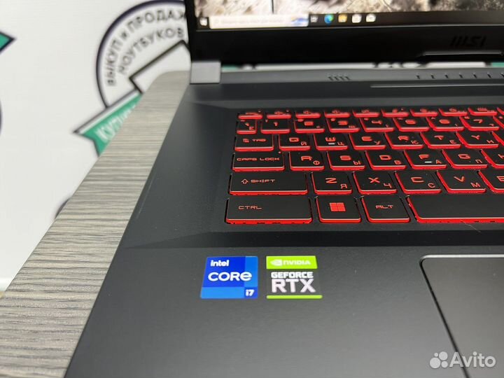 17.3 MSI Katana i7-11800H 16 ядер 16Gb RTX3050 144