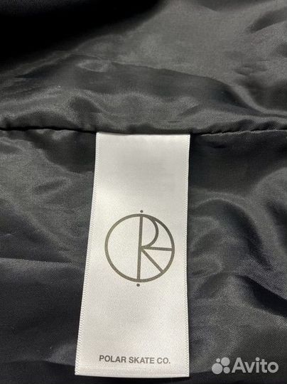 Бомбер-ветровка Polar Skate Co черная оверсайз