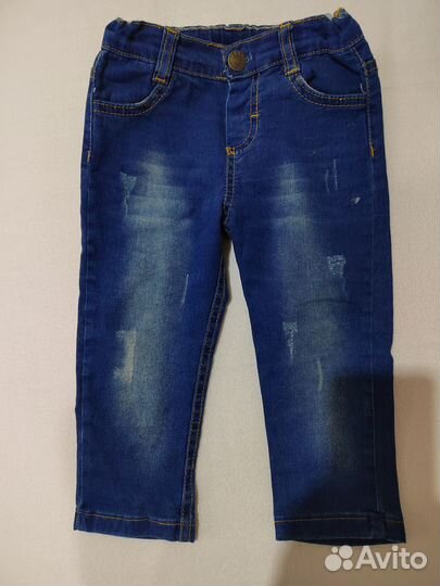 5 пар: джинсы 86-92