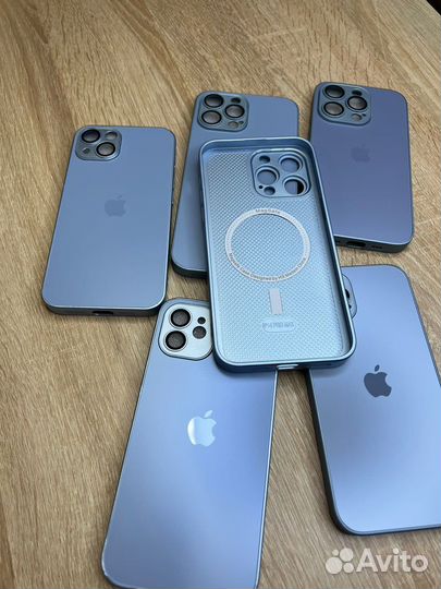 Чехол на iPhone 11/12/13/14/ Sierra Blue MagSafe