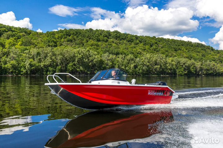 Волжанка 46 Fish+Parsun F60FEL, Новая