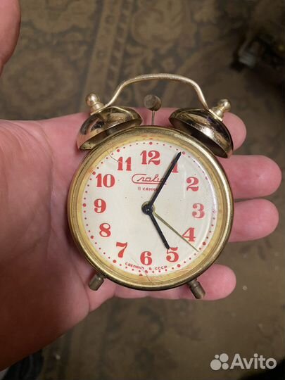 Часы настольные СССР Слава