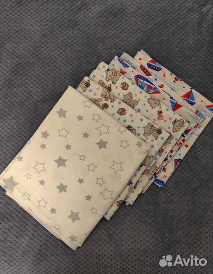 Пеленки детские фланелевые, ситцевые/хлопковые