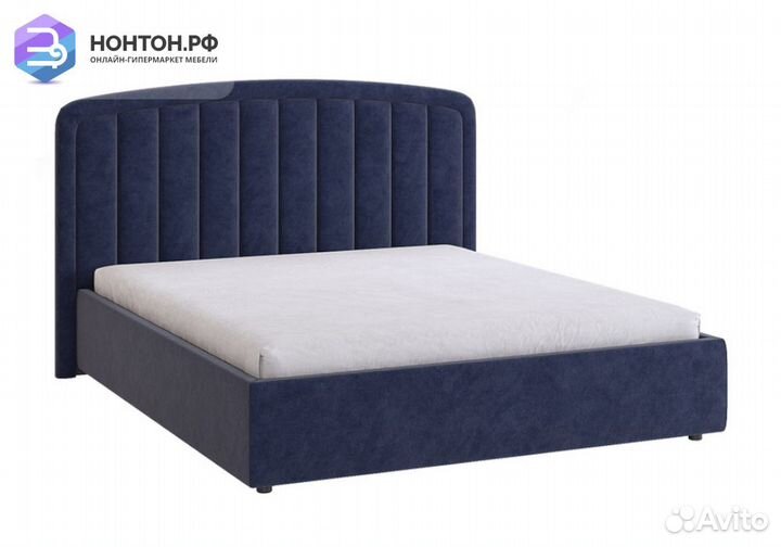 Кровать Сиена 2 1.6 м синяя