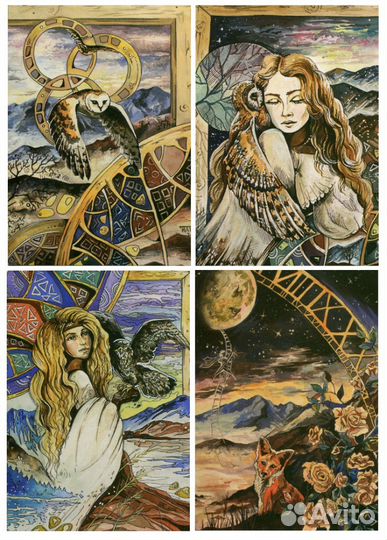 34 авторских открытки для Посткроссинга