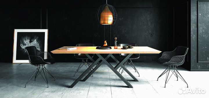 Столик в стиле лофт