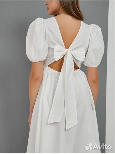 Платье с завязками на спине праздничное нарядное