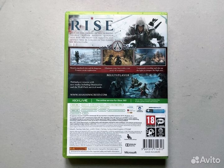 Assassin’s Creed 3 (Xbox 360, лицензия)
