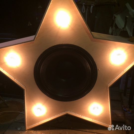 Светильник декорация Ретро звезда с лампочками