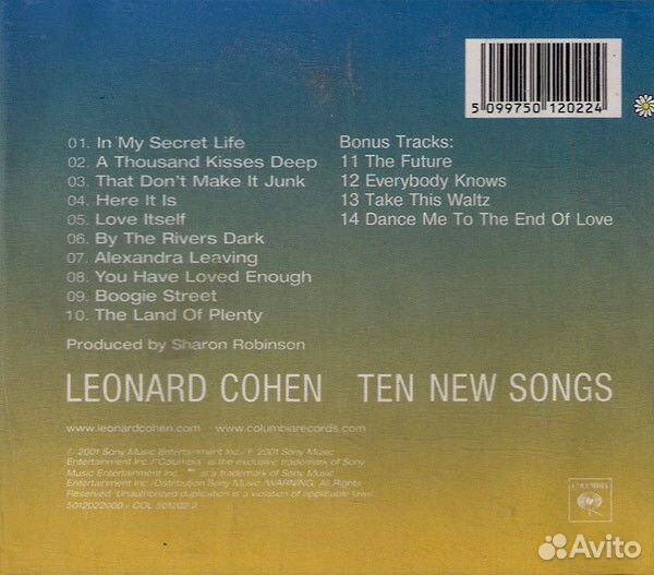 Leonard Cohen - Ten New Songs (CD)