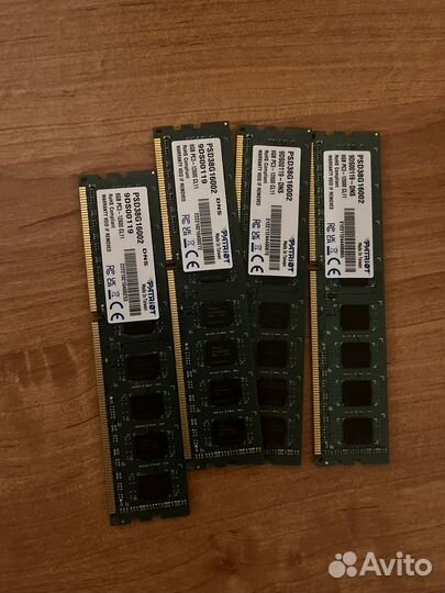 Оперативная память ddr3 32 (4по 8)