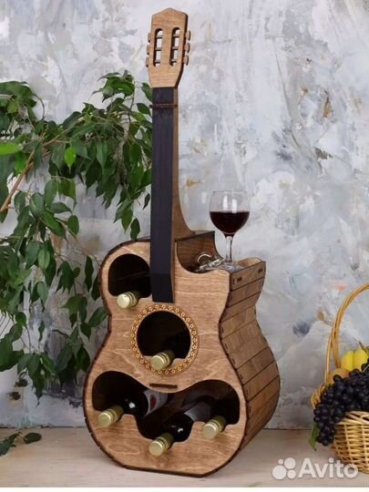 Мини бар Гитара, держатель для бутылок