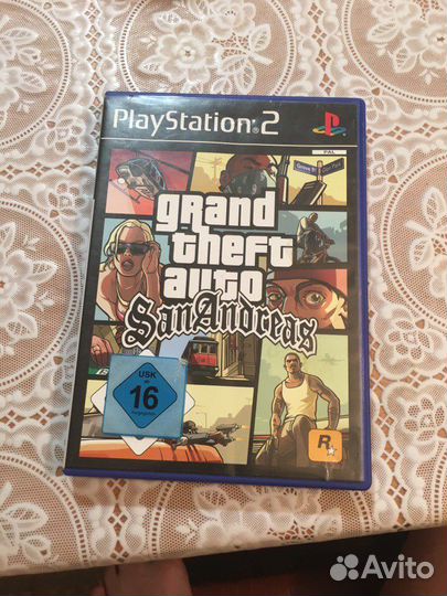 Диск на пс2 гта сан андрес