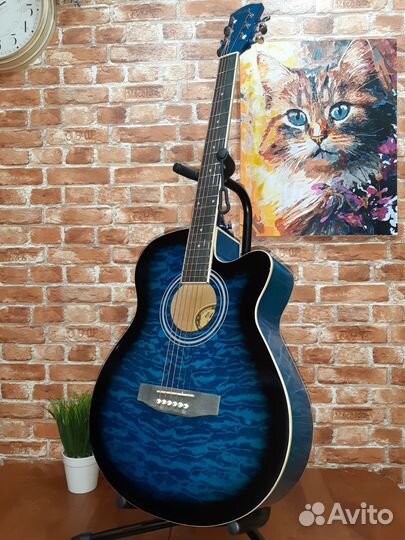 Электроакустическая гитара Тюнер/ Эквалайзером