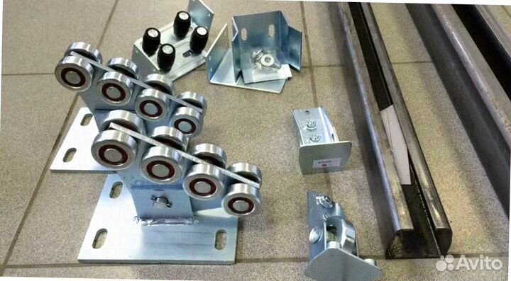 Комплект для откатных ворот. Оцинк шиной до 450 кг