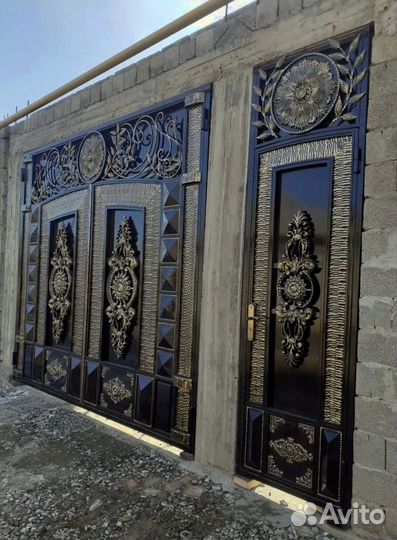 Ворота в Каспийске для коттеджа на заказ