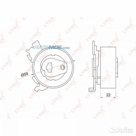 Ролик натяжной / грм chevrolet Lacetti 1.8 05 / Nu