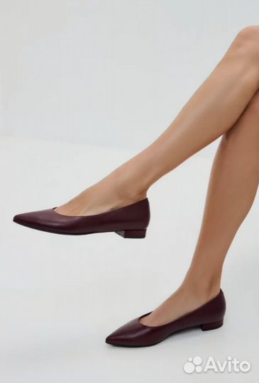 Балетки натуральная кожа 39