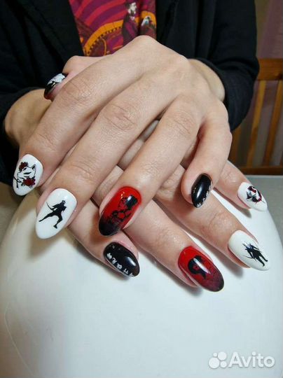 Маникюр с покрытием гель-лак. Наращивание