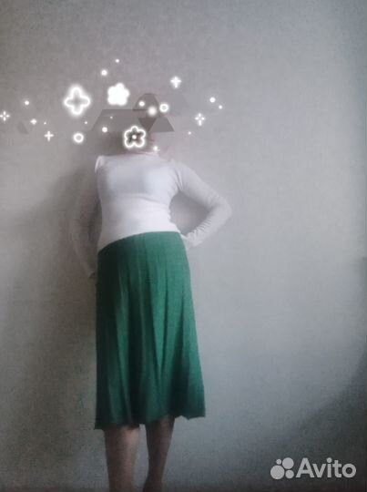 Юбка ангора на подкладе