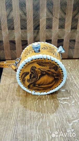 Фляжка двойная Ручной работы 0,7л